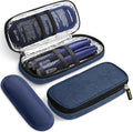 AUVON Insulin Pen Cooler Travel Case with 2 x 90g TSA Approved Ice Packs, Diabetic Medication Insulated Cooling Bag for Insulin Pens and Diabetic Supplies Storage, Compact for Daily Life and Trips