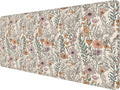 Vintage Rustic Wildflower Floral Large Mouse Pad 31.5x15.7inch, Retro Cottagecore Botanical Flower Large Extended Computer Desk Mat Mousepad for Keyboard and Mouse, Floral Desk Accessories