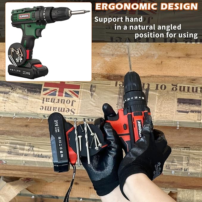 MUTUACTOR Magnetic Tool Holder - Heavy Duty, Quick Response, for Cordless Drills, Impact Wrenches, Screws, Bits, Nails & Hardware (1 Set)