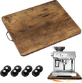Sliding Tray for Coffee Maker, 360° Rotating Appliance Slider for Kitchen Appliances, Wooden Sliding Tray Suitable for Kitchen Countertops and Kitchen Appliances.(Brown, Large)