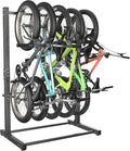 EVERHANGER Freestanding Bike Rack, Vertical Bike Rack Stand for Garage, Bicycle Storage Organizer, Holds Up to 5 Bikes