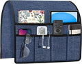 Joywell Sofa Caddy Organizer Remote Control Holder for Couch Recliner Non Slip Armrest Chair Caddie with 6 Pocket Storage for Magazine, Tablet, Phone, iPad, Navy
