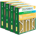 Filterbuy 20x20x5 Air Filter MERV 11 Superior Pet & Allergy Defense (4-Pack), Electrostatic Pleated HVAC AC Furnace Filters for Trion Air Bear 255649-103 & More (Actual Size: 19.63 x 20.63 x 4.88)