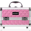 SHANY Chic Makeup Train Case Cosmetic Box Portable Makeup Case Cosmetics Beauty Organizer Jewelry storage with Locks, Multi trays Makeup Storage Box with Makeup Mirror - Polite PINK