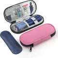 Insulin Pen Cooler Travel Case with 2 Reusable TSA Approved Ice Packs, Diabetic Medication Insulated Cooler Bag for Insulin Pens and Other Diabetic Supplies Storage Pink
