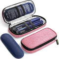 AUVON Insulin Cooler Travel Case with 2 x 90g TSA Approved Ice Packs, Diabetic Medication Insulated Cooling Bag for Insulin Pens and Diabetic Supplies Storage, Compact for Daily Life and Trips