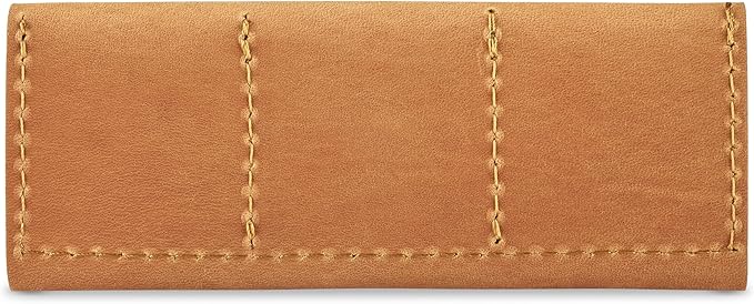 Leather SD/Micro SD Card Holder & Organizer, Storage Case, Travel Memory Card Cover (Vintage Brown)