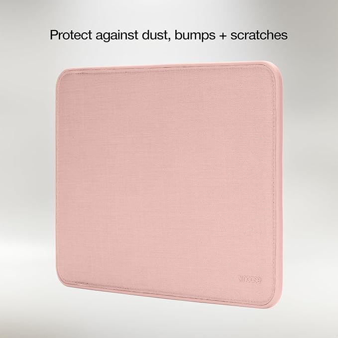 Incase ICON Sleeve with Woolenex - MacBook Air 13 inch Case - 2025, 2024, 2023, 2022, M4, M3, M2 - Fitted MacBook Case, Laptop Sleeve, Hard Cover, Durable, Lightweight - Blush Pink