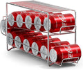 Sorbus Soda Can Rack Beverage Dispenser (1 Pack, Silver) – Holds 12 Standard 12oz Cans – Soda Can Organizer for Refrigerator, Pantry, or Countertop