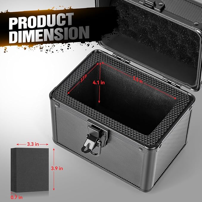Graded Card Storage Box, Top Loader Boxes, Sports Trading Card Storage Case, Slab PSA/GMA/CSG/SGC/HGA Magnetic Holder, Baseball Football Card Case, Holds 70+ Cards
