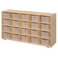 Contender C14501F-C5 20 Tray Storage w/Translucent Trays, Assembled w/Casters