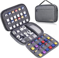 Lacdo USB Flash Drive Case Thumb Drive Holder Case Organizer Portable Electronic Accessories Storage Bag for SanDisk/SamData/Samsung USB Flash Drives Jump Drive Memory Stick, SD Card, Cables, Gray