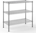 18" Deep x 36" Wide x 34" Height Wire Shelving Kit | 3-Tier | NSF Commercial Storage Rack Unit