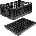 Collapsible Milk Crates for Storage, 52L Storage Crates, Heavy Duty Milk Crate, Plastic Storage Bins Containers for Organizing, Grocery & Camping, (1 pack) (23.64" W x 15.76" L x 8.67" H)