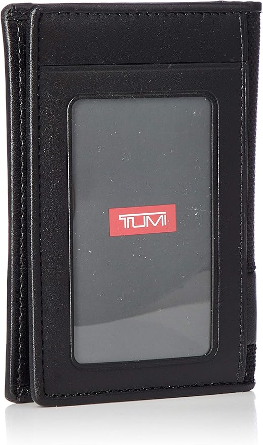 Tumi 01192274 ALPHA SLG Multi-Window Card Case Official Genuine Product, Black, One Size