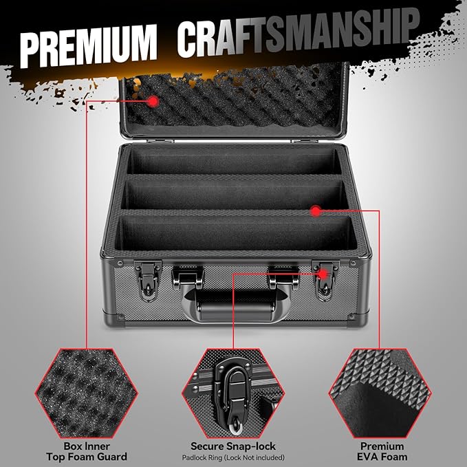 Graded Card Storage Box, Top Loader Boxes, Sports Trading Card Storage Case, Slab PSA/GMA/CSG/SGC/HGA Magnetic Holder, Baseball Football Card Case