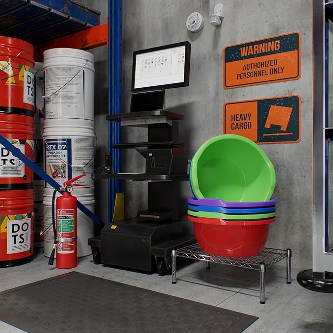 18" Deep x 24" Wide x 8" Height 1-Tier Wire Shelving Kit | NSF Commercial Storage Rack Unit