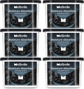 Moisture Absorbers 6 Pack, Activated Carbonfor Closet Dehumidifier Moisture Absorbers, 10.5 oz Refillable Humidity Absorber Boxes for Closet, Car ＆ Basement