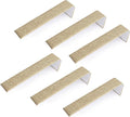 Novel Box 6 Pack Bracelet/Watch Ramp Burlap 2x8.25x2 Inches - Slim and Sleek Ramps for Jewelry Display - Bracelet Holder Organizer Stand for Wedding, Selling & Personal Use
