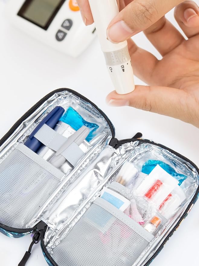 Leng Ke Gel Ice Packs for Insulin Cooler Travel Case, 4 Pack TSA Approved Ice Packs, Reusable Ice Packs, Small Ice Pack for Travel