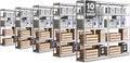 HOMEDANT 5 Tier Storage Shelves Adjustable Laminated Boltless Garage Metal Shelving Unit Heavy Duty Utility Rack Shelf Warehouse Pantry Closet Kitchen (10, (M) 35.9" W, White)