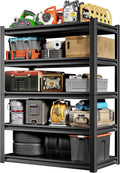 36" W Storage Shelves 2500LBS Garage Shelving Heavy Duty 5 Tier Adjustable Shelving Unit Metal Storage Rack for Basement, Pantry, Kitchen, Warehouse 18" D x 39.3" W x 72" H