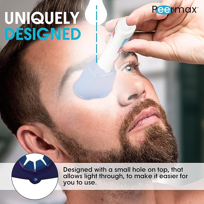 Drop Smart Eye Drop Guide FDA Registered | Dispenser Aids for Eyedrop | Eye Dropper Cup for Most Eyes Drops Medicine Bottle | Auto Eyedropper Helper Devices for Elderly Applicator Holder (1)