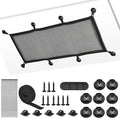 ZZM Privacy Mesh Cable Manager, Under Desk Wire Net, 26 x 10 Inches, Black