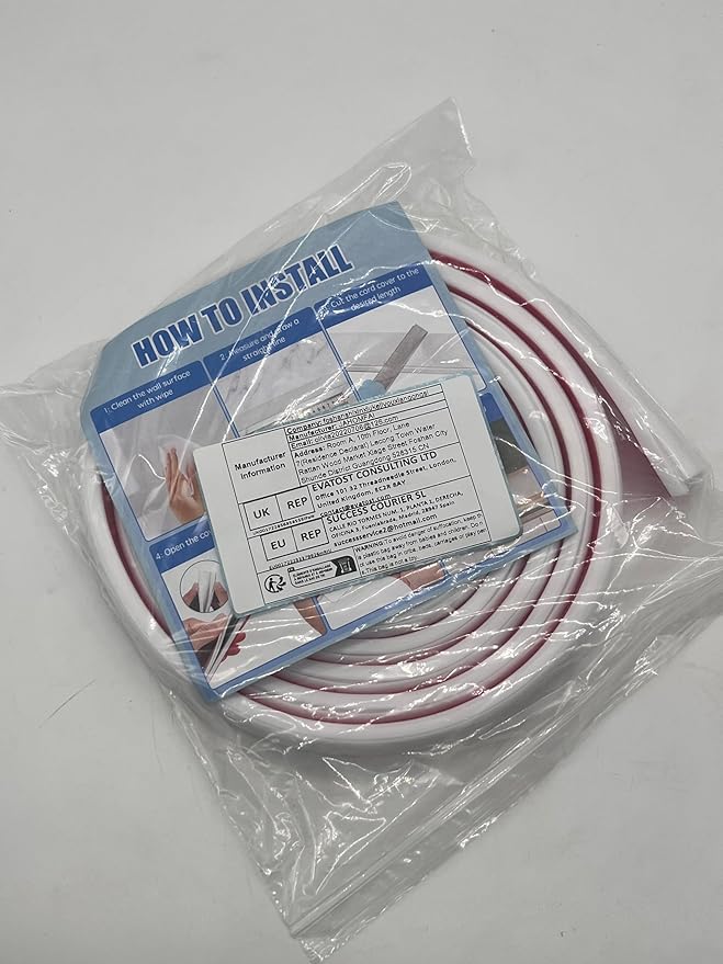 Silicone Wall Wire Hider, Side Open Wire Covers for Cords on Wall, 10FT Self-Adhesive Flexible Cord Hider for Mounted TV, Home Office, Cavity 0.63" W x 0.31" H