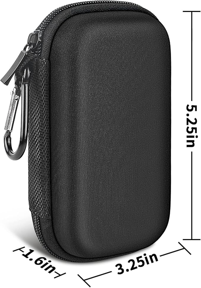 Hard Case Compatible with SanDisk Extreme PRO 500GB 1TB 2TB 4TB Portable External SSD. Carrying Travel Holder for Crucial X8 Solid State Drive (Box Only)-Black