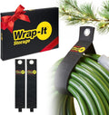 Heavy-Duty Wrap-It Storage Straps, 28-inch (2 Pack) - Hook and Loop Garden Hose Hanger, Pool Cord Storage Organizer for Cords, Tow Rope, Building Materials, RV and Garage Organization