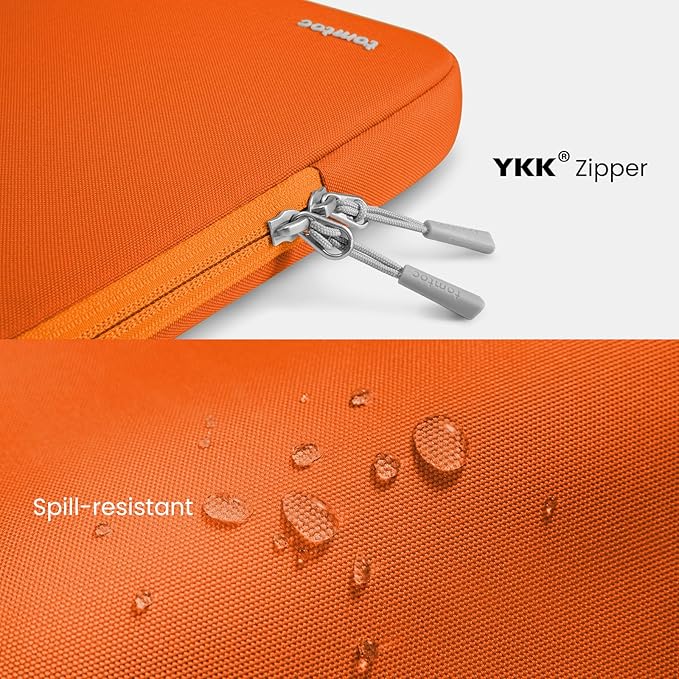 tomtoc 360° Protective Laptop Sleeve for 13-inch New MacBook Air M4/A3240 2025, M3/A3113, M2/A2681 M1/A2337 A2179 A1932, 13-inch MacBook Pro M2/A2686 M1/A2338, Water-Resistant Computer Case Bag