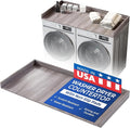 OfficeSimpli Large Washer Dryer Countertop 30 x 58 - Made in USA - Heavy-Duty Laundry Countertop Over Washer and Dryer, Laundry Room Countertop Organization Solution with Non-Slip Pads, Iconic Maple
