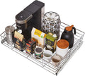 HOLDN’ STORAGE Heavy-Duty Premium Collection Pull Out Cabinet Organizer, Cabinet Drawer Slide Outs, Lifetime Limited Warranty - Basket Size 28" W x 21" D x 5" H, Anti-Rust Chrome Finish