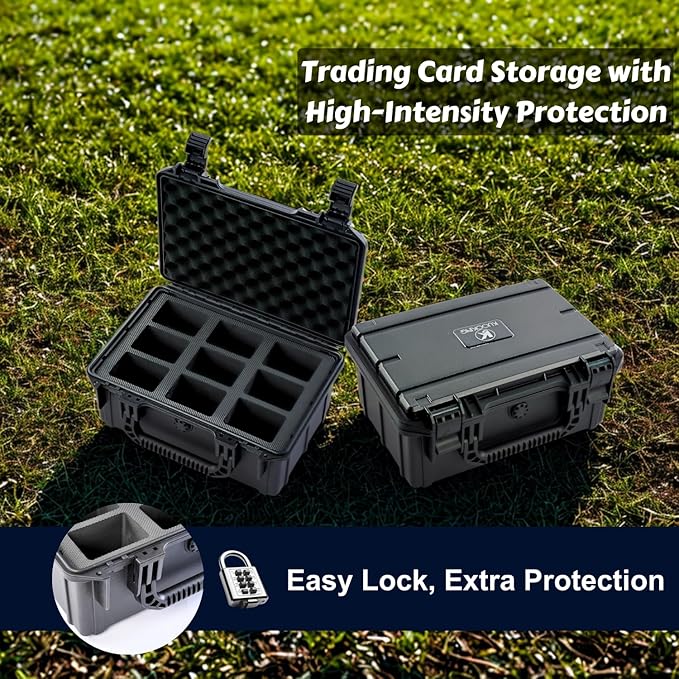 Graded Card Storage Box，Ultimate Graded Card Case for Sports Cards，Holds 95 Grading Cards, Ideal for PSA CGC BGS SGC Slab Case and Graded Sports Card Storage Box