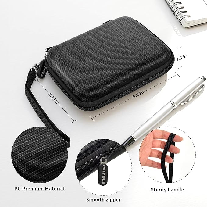 Case Compatible with SanDisk 1TB 2TB 4TB 500GB 8TB for SanDisk Extreme PRO Portable SSD External Hard Drive, Memory Card SD SDXC SDHC Card Storage Holder Organizer - for 2 Pcs SSD (Black)