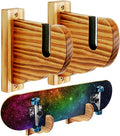 BiJun Skateboard Wall Mount, Snowboard Wall Mount Display, Acrylic Horizontal Skateboards Rack, Skateboard Storage Hanger (Retro)