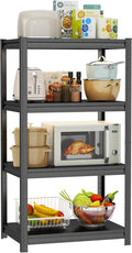 Storage Shelves, Garage Metal Shelving Unit, Adjustable, Double-Layer Column with Reinforced Ribs, Heavy-Duty, Capable of Bearing 2400 lbs, Suitable for Garage, Warehouse, Kitchen Storage