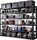 Heavy Duty Storage Shelves Unit, Adjustable Metal Garage Shelving,4200LBS Garage Storage Industrial Shelves,Storage Racks,Steel Shelf Suitable for Shop,Warehouse,Basement
