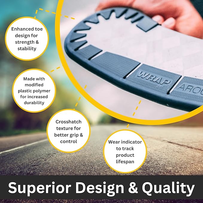 Wraparound Hockey Stick Blade Protector for Off Ice Training - Long Lasting -Cuts to Fit Junior, Senior Sticks - Hockey Training Equipment, Accessories, Gear