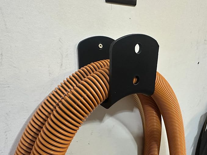 Heavy-Duty Hose Hanger - Wall Mount Hook for Wet/Dry Vacuum Hoses | Universal Hose Storage Rack for Garage, Workshop & Utility Room | Durable Vacuum Hose Organizer
