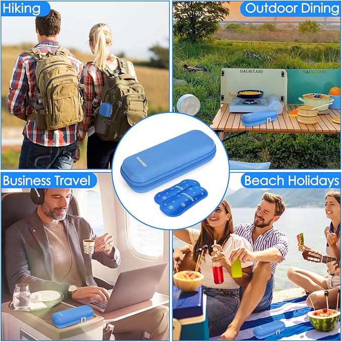 YOUSHARES Insulin Cooler Travel Case TSA Approved - Portable Medication Cooler for Travel and Daily Life, Diabetic Travel Case with 2 Ice Packs
