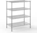 24" Deep x 42" Wide x 54" Height Wire Shelving Kit | 4-Tier | NSF Commercial Storage Rack Unit