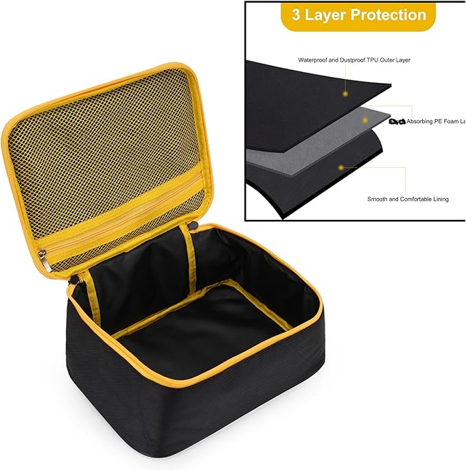 Tire Inflator Bag Compatible with NOCO AIR10/AIR15/AIR20, Carrying Case Storage Holder Organizer for Portable Air Compressor Pump