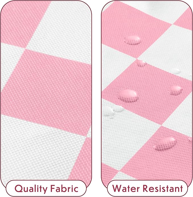 Pink Checkered Clothes Storage Bins, 100L Large Blanket Storage Bags 3 Pack, Closet Organizers and Storage Containers for Comforters, Bedding, Foldable Organizer with Handle