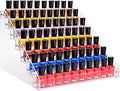 Kingtaily 7 Tiers Layers Organizer Rack Stand Holder Large Capacity Acrylic Clear for Nails Polish Essential Oil Lipstick and Sunglasses