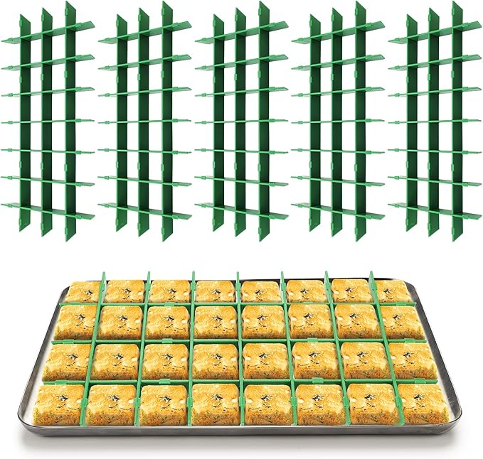 5 Sets Freeze Dryer Tray Dividers, Compatible with Harvest Right Freeze Dryer, Candy Tray Dividers Accessories (Small,Green)
