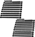 Socket Organizer Drive ABS Tools - Black Socket Holder, Premium Quality 18 Pieces Socket Holders Kit 1/4-Inch x 96 Clips, 3/8-Inch x 90 Clips, 1/2-Inch x 72 Clips（18PC,Black)