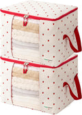 Canvas Storage Bags 2 Pack (Strawberry Bag 2 Pack)