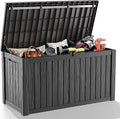 150 GallonOutdoor Storage Box,Resin Deck Boxes Waterproof, IndoorOutdoor Bin for Package Delivery, Patio Cushions, Gardening Tools, Lockable, UV Resistant
